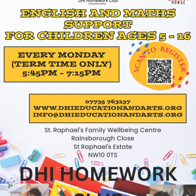 DHI Homework Club - St. Raphael's Flyer